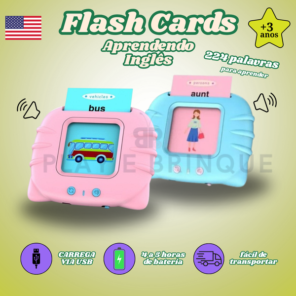Flash Cards Aprendendo Inglês - 224 Palavras